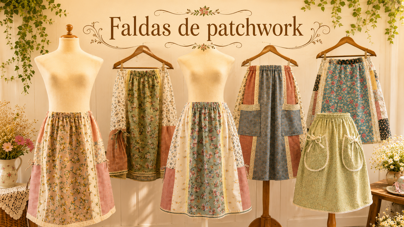 Faldas hechas a mano con retales