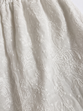 Faldilla brodada blanca| L’Atelier del Bosc
